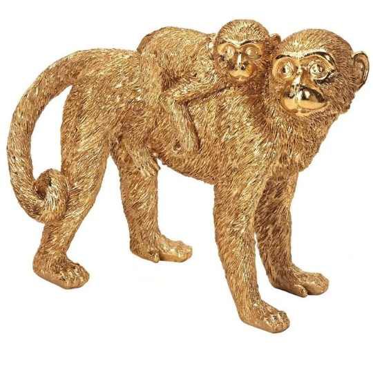 ESCULTURA MACACO EM POLIRRESINA