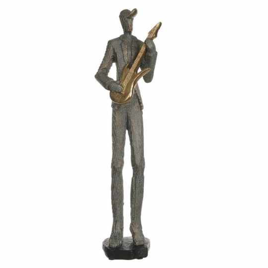 ESCULTURA BAIXISTA POLIRESINA MUSICO CINZA