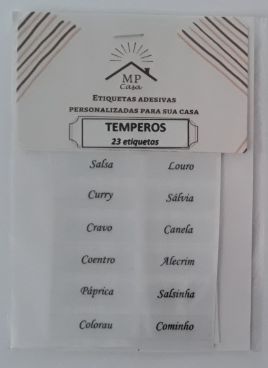 Etiquetas Adesivas Para Organizar Os Temperos