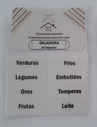 Etiquetas Adesivas Para Organizar a Geladeira