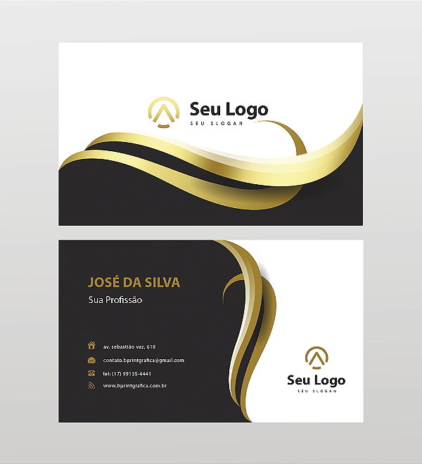 Cartão de Visita em Hot Stamping