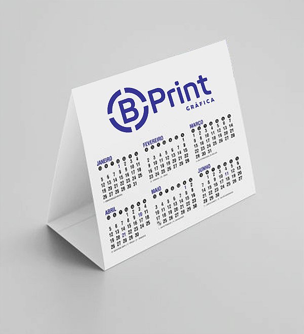 Calendário de Mesa Simples Personalizado