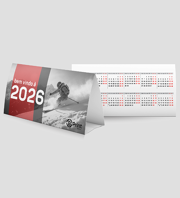Calendário de Mesa Postal Personalizado