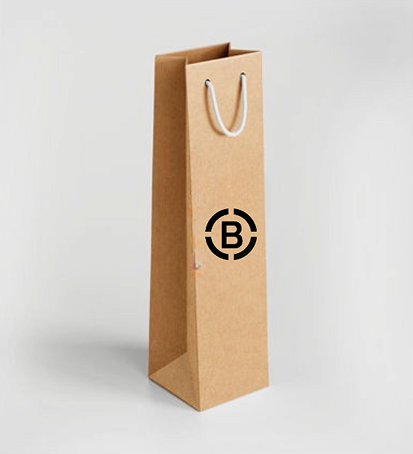 Sacola em Papel Kraft para Vinho