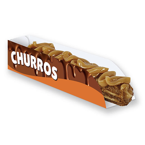 Embalagem Caixa Caixinha Churros Gourmet Marrom