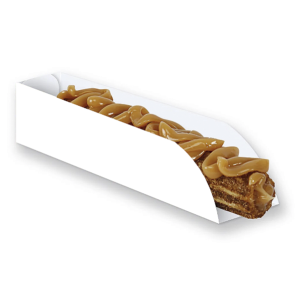 Embalagem Caixa Caixinha Churros Gourmet Branco