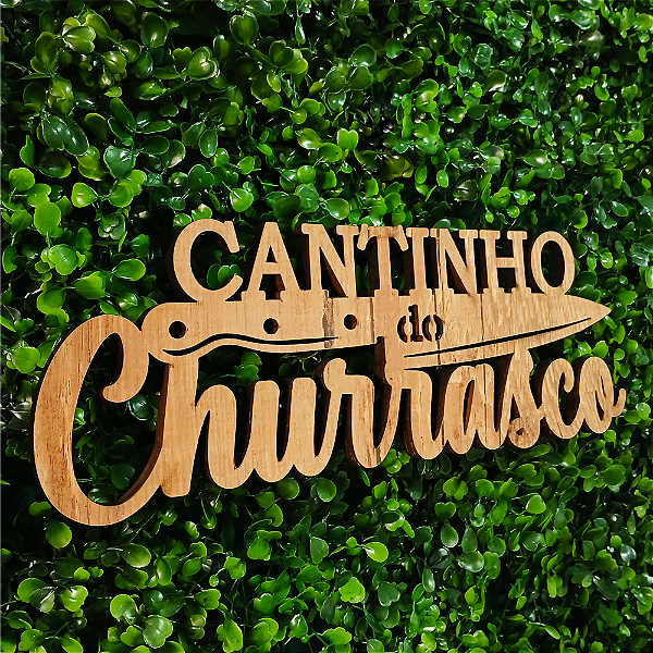 Placa Decorativa Cantinho Do Churrasco em MDF