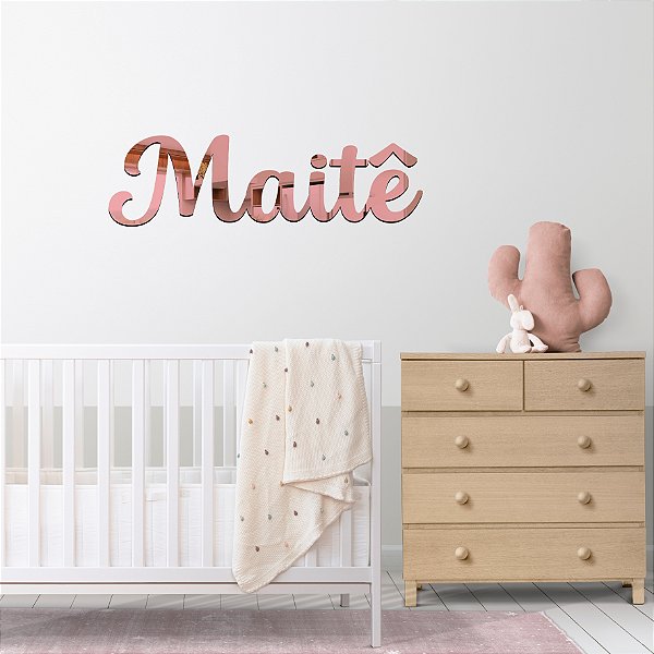 Nome em Acrílico Espelhado Personalizado