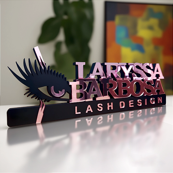 Placa Decorativa Profissão Lash Design