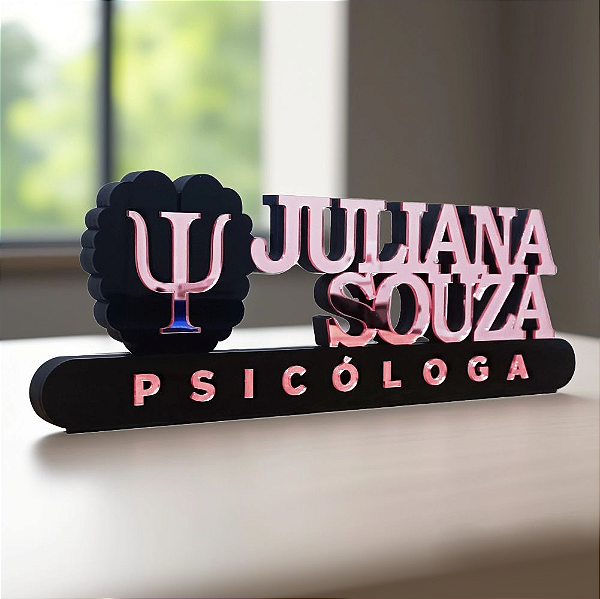 Placa Decorativa Profissão Psicólogo