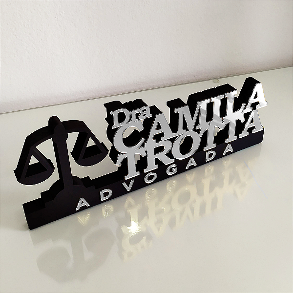 Placa Decorativa Profissão Advogada(o)