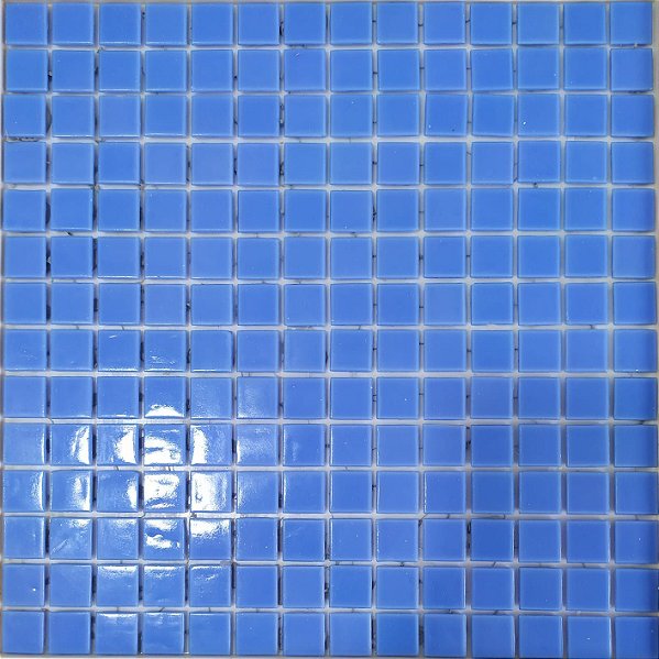 PASTILHA DE VIDRO RESINADA AZUL CLARO  CANDY 622 PISCINA