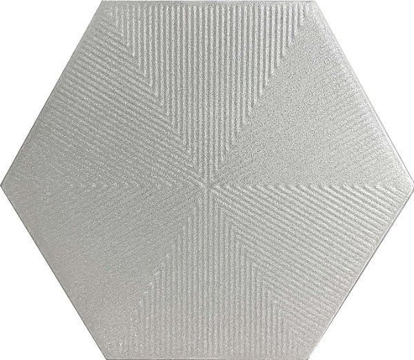 AZULEJO HEXAGONAL CONNECT CINZA SUAVE