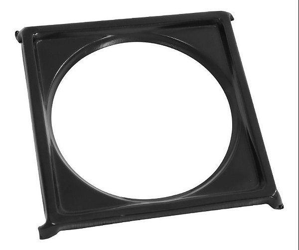 PORTA RALO CLICK 15X15 SUPORTE PRETO FOSCO INOX