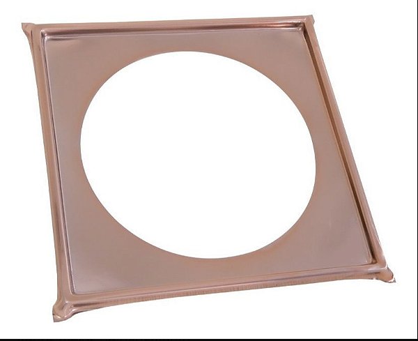 PORTA RALO CLICK 10X10 SUPORTE INOX ROSE GOLD