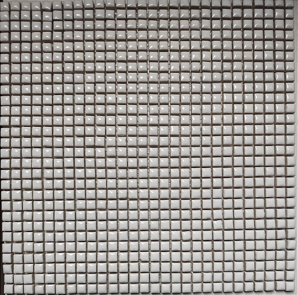 PASTILHA DE PORCELANA MINI 1X1 CM BRANCO IDEAL PARA MOSAICO