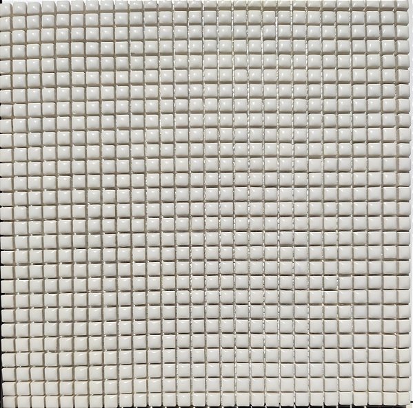 PASTILHA DE PORCELANA MINI 1X1 CM OFF WHITE IDEAL PARA MOSAICO