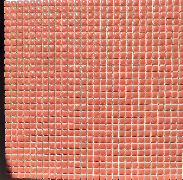 PASTILHA DE PORCELANA MINI 1X1 CM VERMELHO BRILHANTE IDEAL PARA MOSAICO