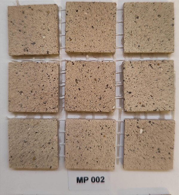 PASTILHA DE PORCELANA 2X2 MASSA ÚNICA RUSTICA ANTIGA PARA FACHADA MP002 AREIA