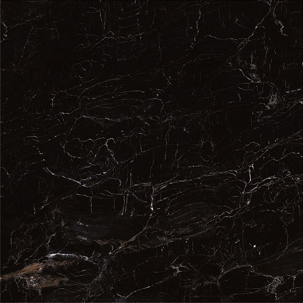 PORCELANATO DAMME MICHELANGELO AR83186 PRETO MARMORIZADO 83X83CM