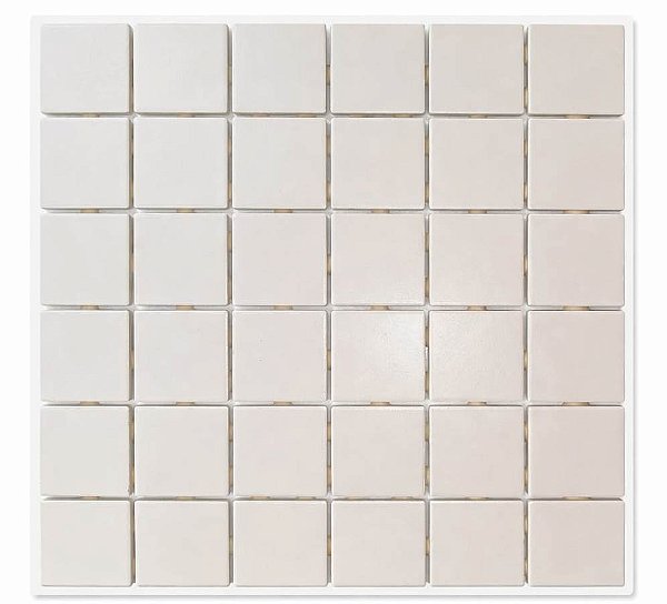 PASTILHA PORCELANA OFF-WHITE NATURAL ACETINADA 5X5 CM UG1009 ARCTIC WHITE