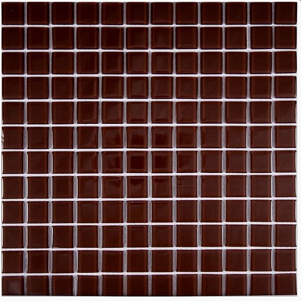 PASTILHA DE VIDRO CRISTAL MARROM 2,3X2,3 CHOCOLATE