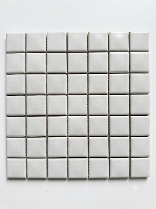 PASTILHA DE PORCELANA ATLAS / JATOBÁ 4X4 CM BRANCO ACETINADO