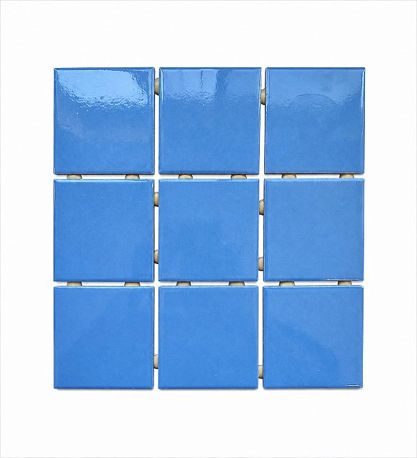 PASTILHA CERÂMICA ATLAS 10X10 AZUL CLARO OB12975 BRILHANTE