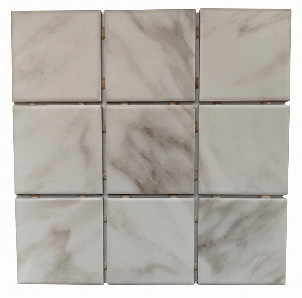 PASTILHA CERÂMICA ATLAS 10X10 BIANCO OMD15595 RAJADO ACETINADO