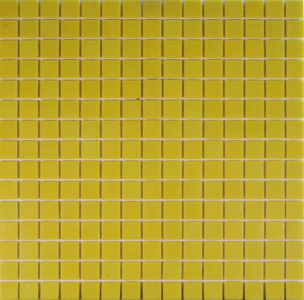 PASTILHA DE VIDRO 2X2 ORIENTAL RESINADA AMARELA K10
