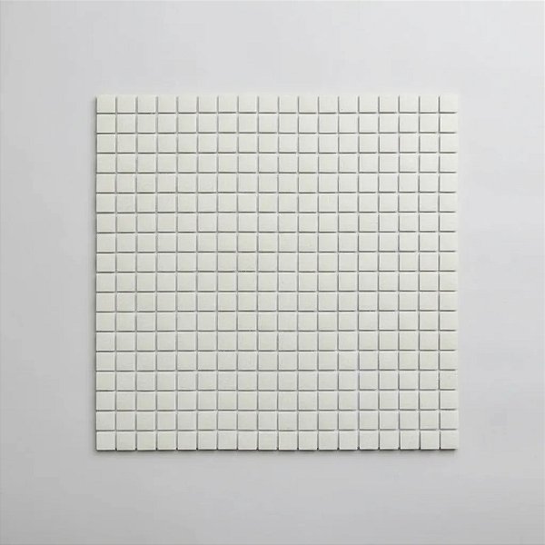 PASTILHA DE VIDRO RESINADA ORIENTAL BRANCO OFF WHITE K1 2X2