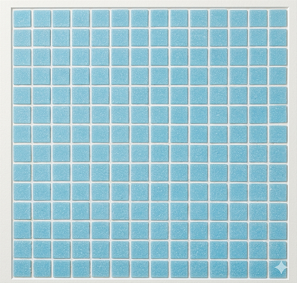 PASTILHA DE VIDRO 2X2 ORIENTAL AZUL MAR K34 PLACA 32,5x32,5CM