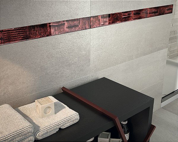 REVESTIMENTO DE PAREDE DECORATIVO GALENA RED 7,3X90 CM