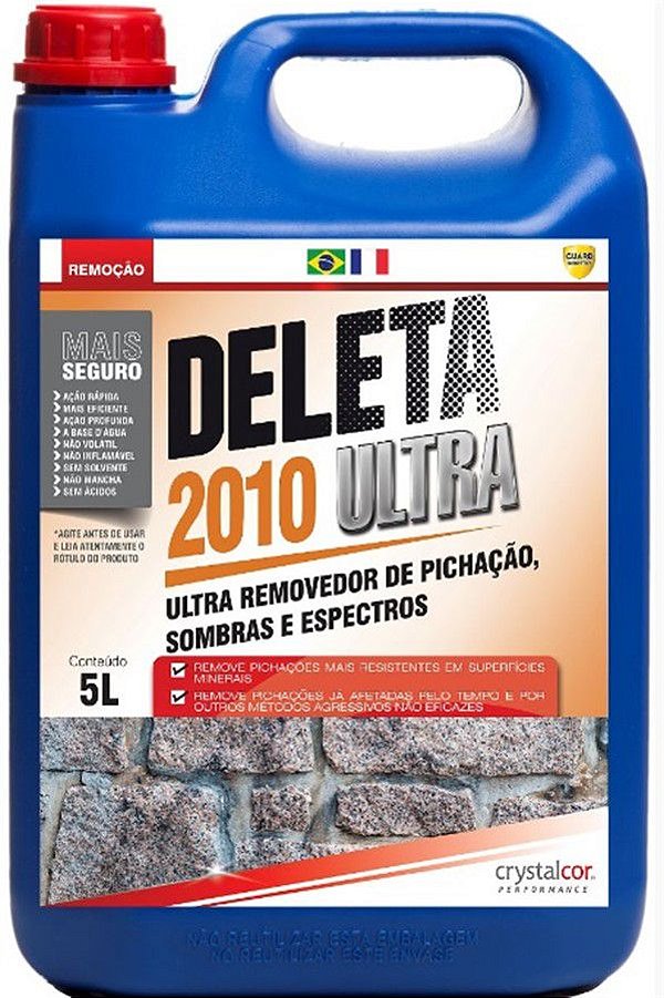 DELETA 2010 ULTRA - REMOVEDOR DE PICHAÇÃO, SOMBRAS E ESPECTROS 5 LITROS - PERFORMANCE ECO