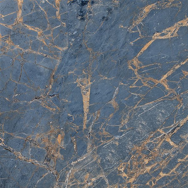 PORCELANATO LM MARBLE NOUVEAU AZUL ACETINADO OU POLIDO 120X120CM