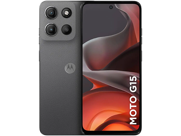 Smartphone Motorola Moto G15 256GB Grafite 4G 4GB RAM 6,7" Câm. Dupla Selfie 8MP