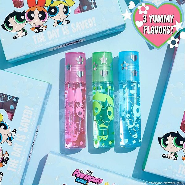 Gloss Kit Colourpop X PowerPuff Girls The Day Is Saved Roller| Meninas Super Poderosas