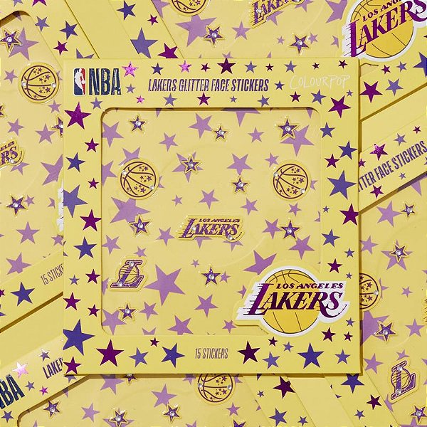 Adesivo Colourpop NBA Lakers Glitter Face Stickers