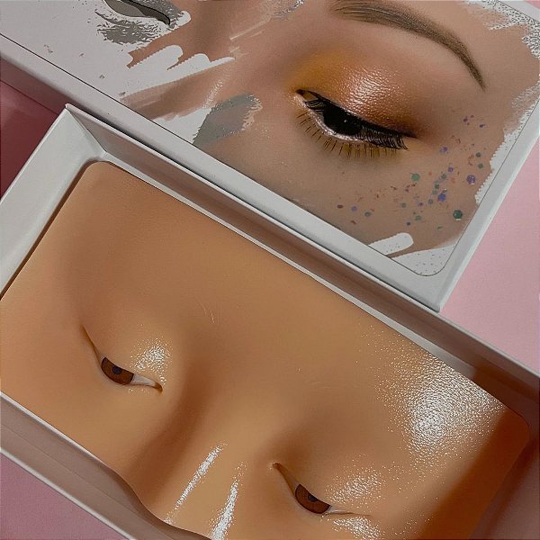Olhos de Silicone para Treinar Maquiagem Beauty Slice Makeup Face Practice Board