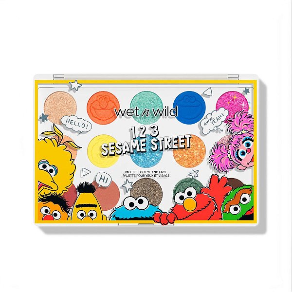 Paleta de Sombras Wet N Wild How To Get To Sesame Street Eye & Face Palette | Vila Sésamo