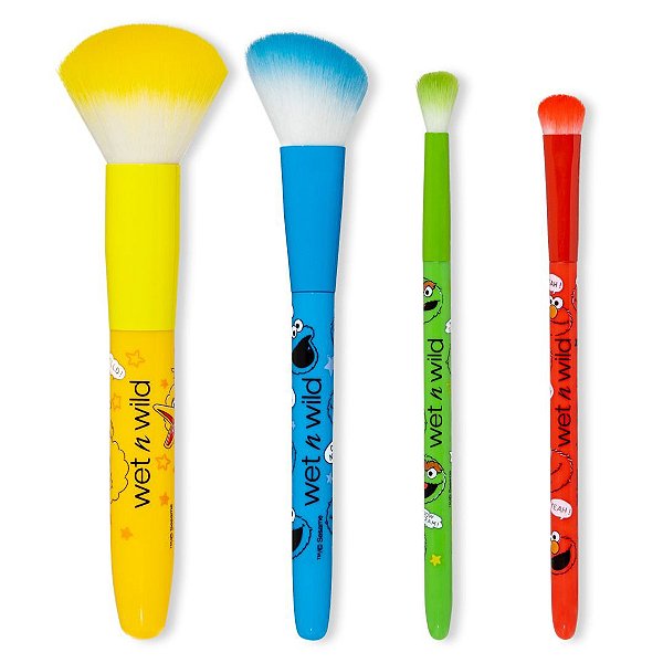 Kit de Pinceis Wet N Wild SESAME STREET MAKEUP BRUSH SET | Vila Sésamo