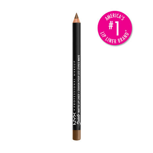 Lápis de Boca Nyx Suede Matte Lip Liner Matte Lip Liner Pencil | Cor: 22 Downtown Beauty