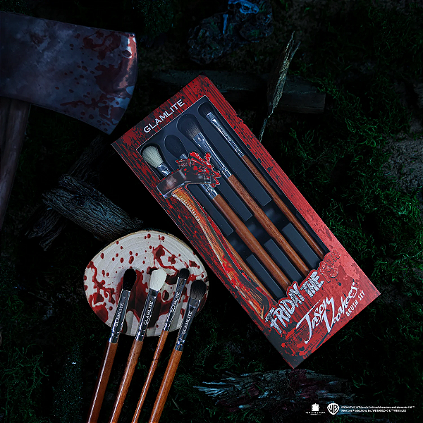Kit de Pincéis Friday The 13Th X Glamlite "Jason Voorhees" Brush Set | Sexta-Feira 13