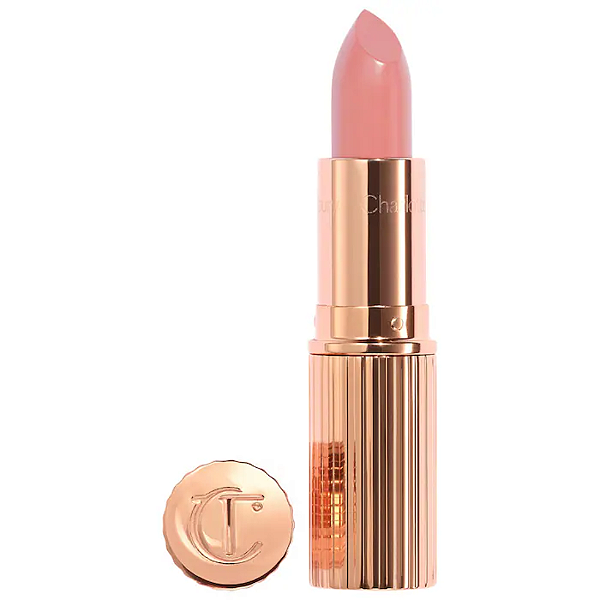 Batom Charlotte Tilbury K.i.s.s.i.n.g Satin Shine Lipstick | Cor: Pillow Talk Fair