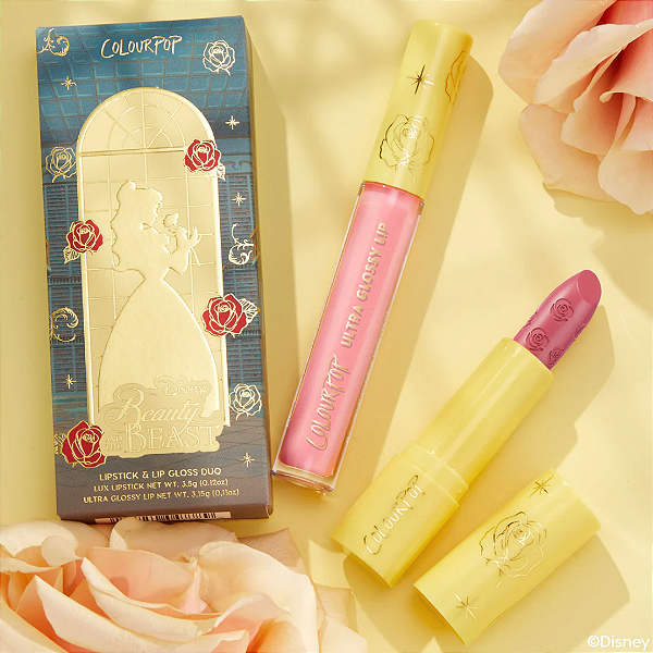 Kit Gloss e Batom Colourpop X Beauty and The Beast Great Adventure | A Bela e a Fera