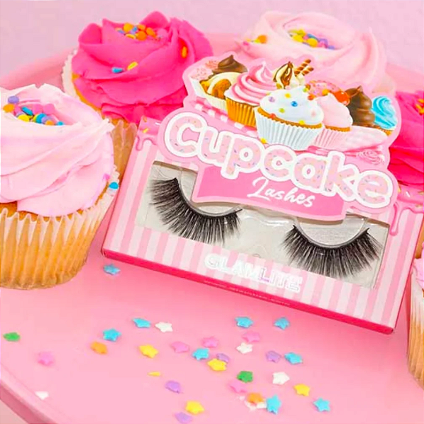 Cílios Postiços Glamlite Cupcake Falses Eye Lashes