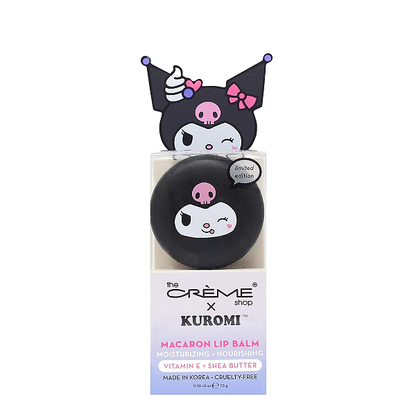 Balm Labial The Crème Shop x Kuromi Lip Balm Macaron | Cor: Blueberry Smoothie Flavored