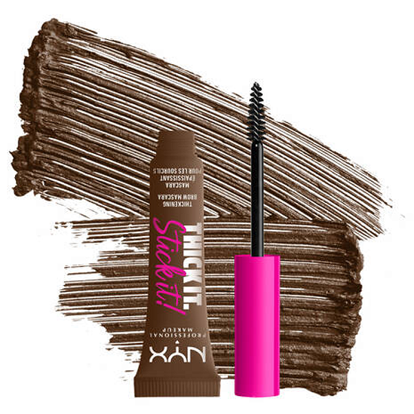 Gel com Cor para Sobrancelhas Nyx Thick It. Stick It! Brow Mascara | Cor: Brunette