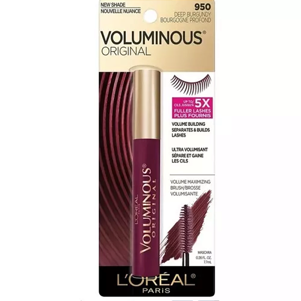 Máscara de Cilios Lóreal Voluminous Original | Cor: 950 Deep Burgundy