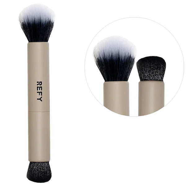 Pincel Duplo para o Rosto Refy Duo Face Brush